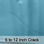 6 to 12 Inch Crack