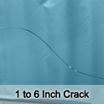 1 to 6 Inch Crack